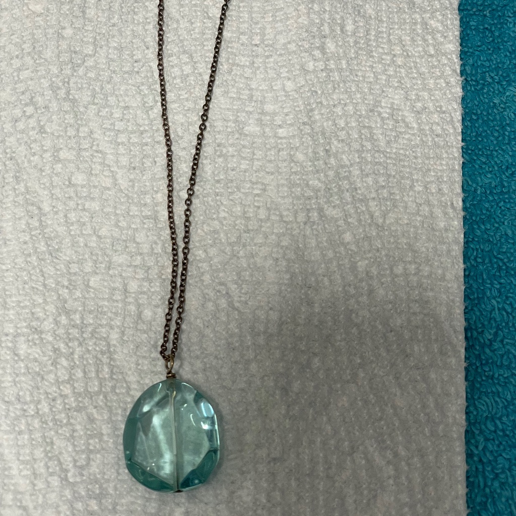 Poag Jewellers Blue Gemstone Pendant Necklace